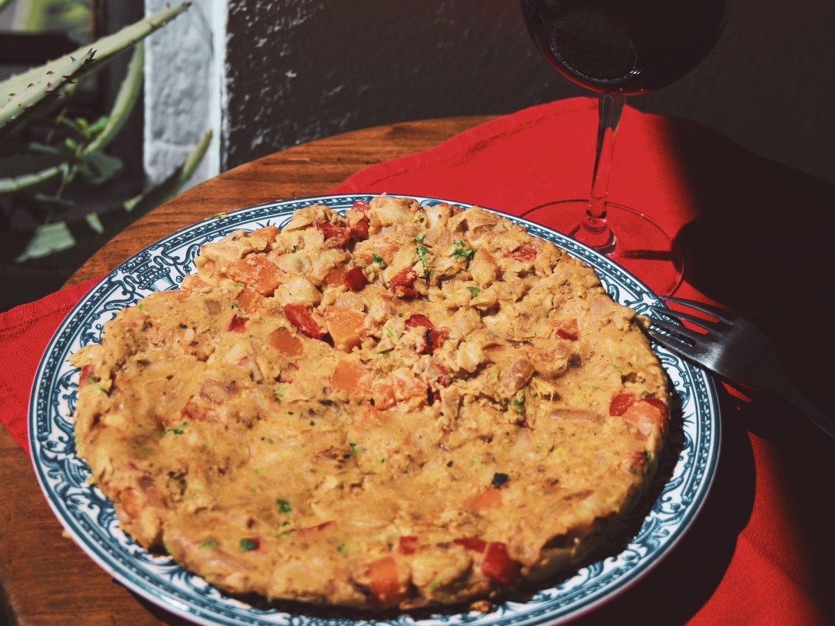 TORTILLA DE HARINA DE GARBANZOS Y&nbsp;VERDURAS